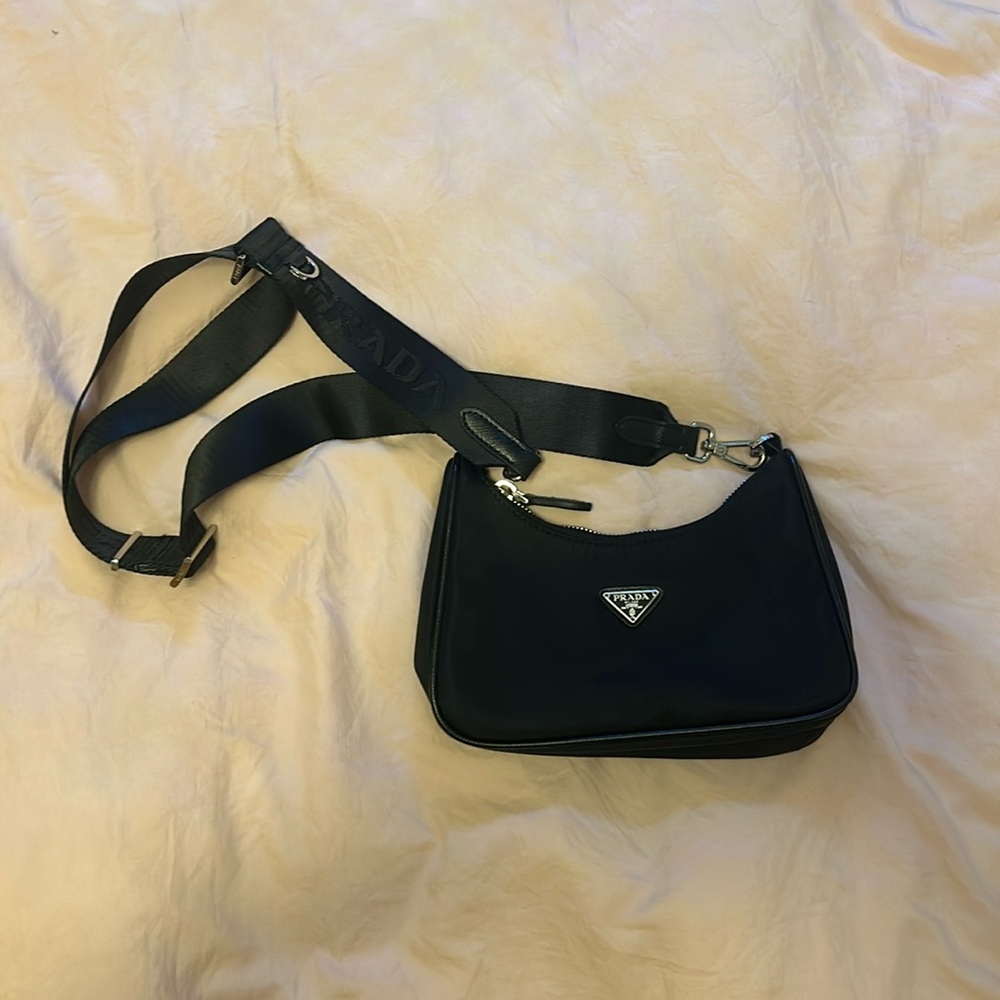 Black Prada shoulder bag